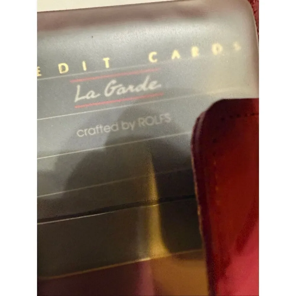 La Garde by Rolfs Men's Cowhide Soft Leather Purse Bi-Fold Wallet Burgundy NWT